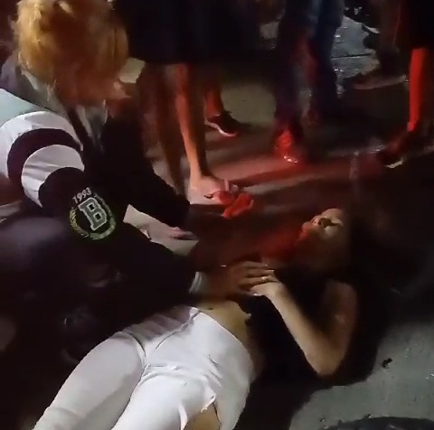 Dead woman and many wounded after two motorcycle Collision 