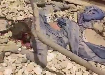 Another shattered victim body of Pakistani crashed train 