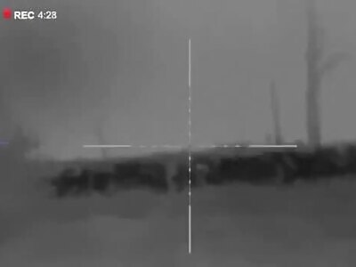 Ukrainian sniper at work