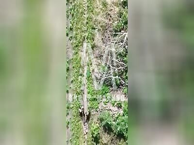 ua drone bombing a bunch of russians