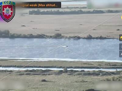 UA FPV drone caught up with a Russian boat