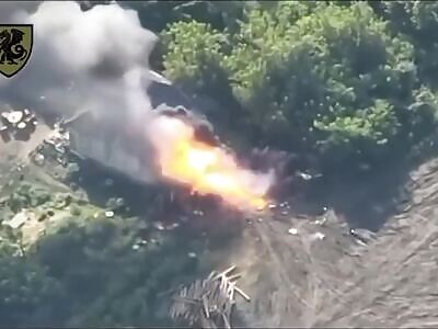 UA arty destroyed RU ammunition depot