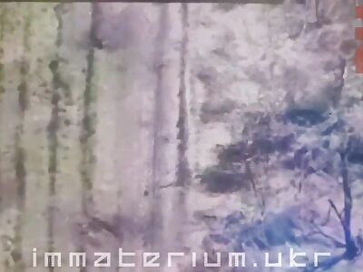 Russian led UA drone operator to his dugout and was hit by artillery.