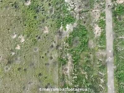 Russian writhes in pain after vog dropping 