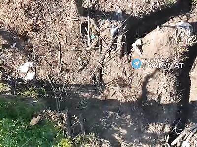 Dropping Vog on the Russian dugout.