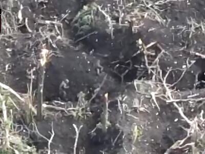 Russian left his comrade for dead after being hit by a shell