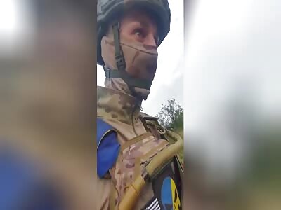  Dead Russians near the burnt tank