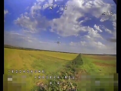 Direct hit in the Russian dugout by FPV drone
