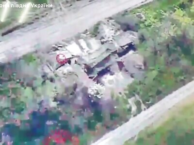 HIMARS working on Russian ammunition depot