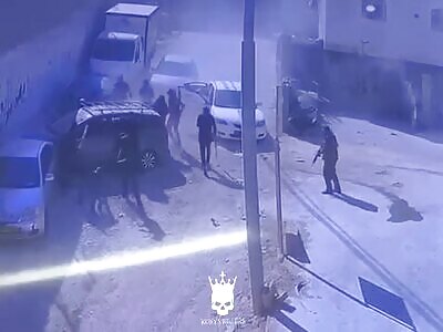 20 vs 1 A fight in Kfar Anata, East Jerusalem.