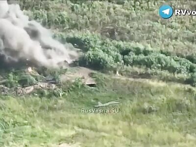 FPV and Mortars Putting Fire on Some Ukrops. 