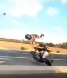 Couple Collide Brutally with Traffic Sign