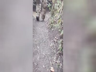 Ukrop Moans in Agony After Taking Shrapnel 