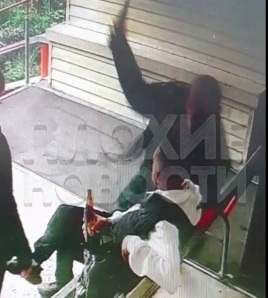 Psycho Russian Savagely Beats his Neighbor. (Part 1)