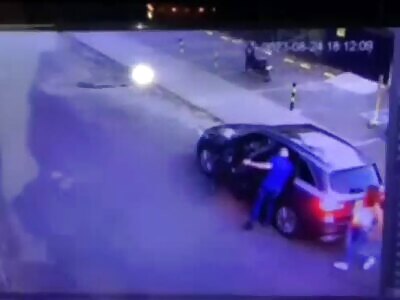 Precise Execution of a Man in front of His California Home.