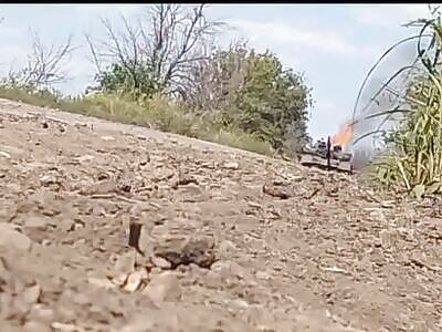 annihilation of Russian tank.