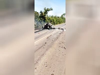 Victims burned in accident