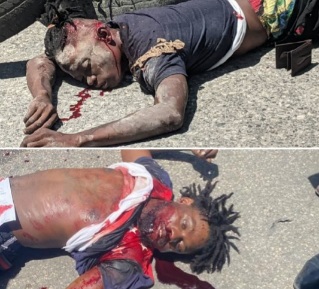 Two Haitian gangsters killed then burned by rivals 