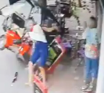 Old Woman Becomes One With Rickshaw