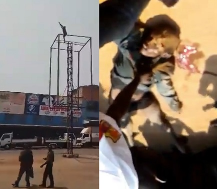 Dude Commits Suicide From a Billboard Tower