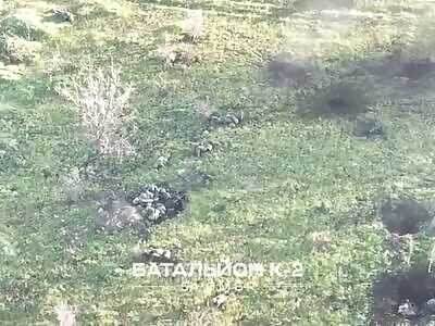 Huge cemetery of dead Russians after UA arty