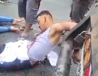 Couple horrifically crashed the husband died on the spot 