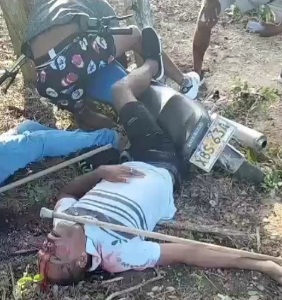 Three gang members on motorcycle executed by sicario