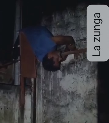 Thief practiced Yoga on top of an electric fence