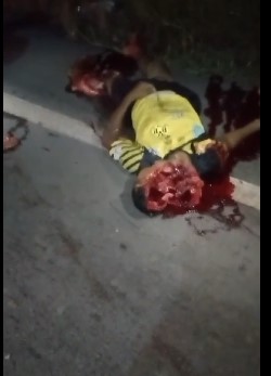 (another angle) man crushed in accident