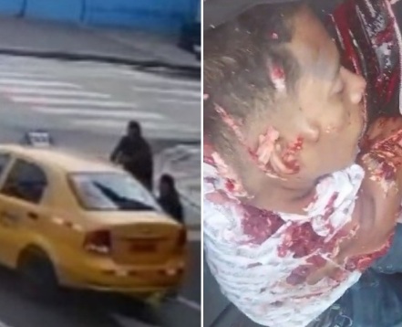 [ATTACK +AFTERMATH]Group of sicarios overkilled a target in taxi 