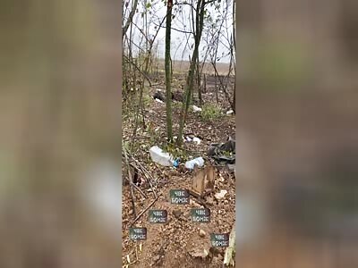 Russian bodies near Bakhmut