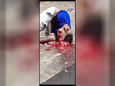 Head blown off by shotgun blast