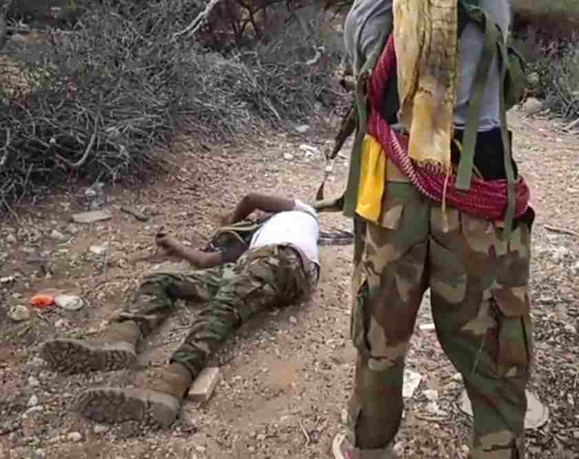 Somalian Special Forces Flee The Battle And Killed Finished Off.