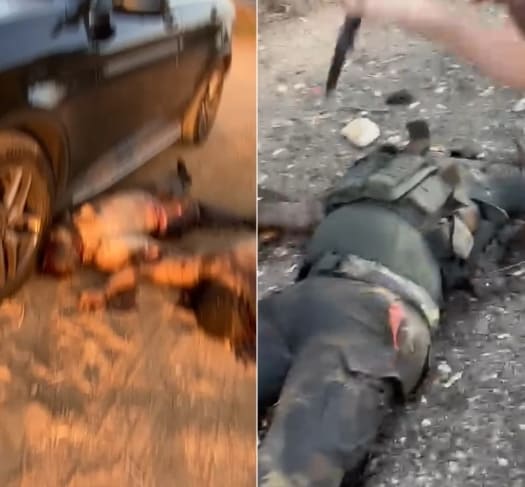 Israelis Having Fun With Dead Hamas Soldiers