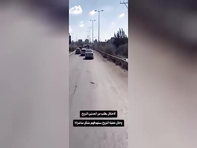 Bombing of civilians fleeing northern Gaza.
