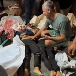 Strike on Gaza Hospital Kills More Than 500, Palestinian Officials Say