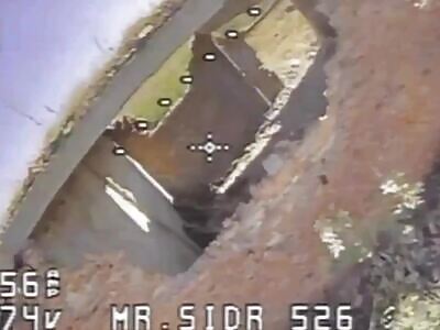 Drone finds Russian soldiers cuddling in a corner lol