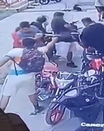 Fat Man Being Killed 