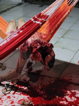 Damn, Guy Blown up with a Shotgun