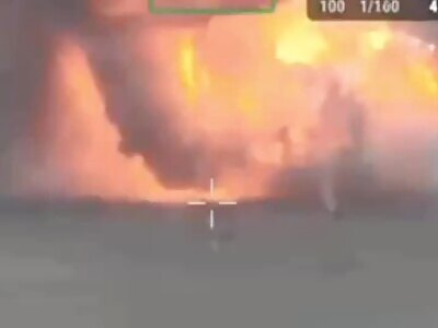 Enchanting destruction of a Russian tank