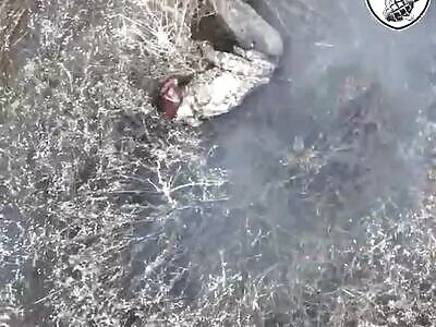 UA drone pov: No crawling allowed here!