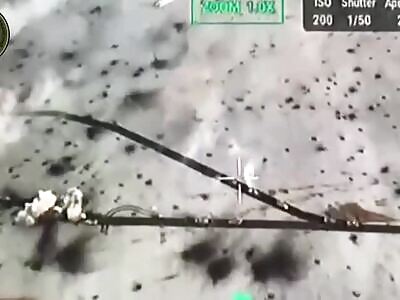 Russian column comes under fire and retreats