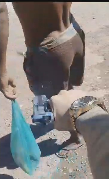 Thief Shot in the Butt and BOTH Hands for Stealing Pallets