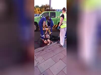 Russian man torn apart in accident