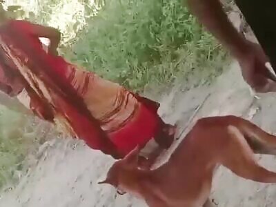 Woman Burned in India