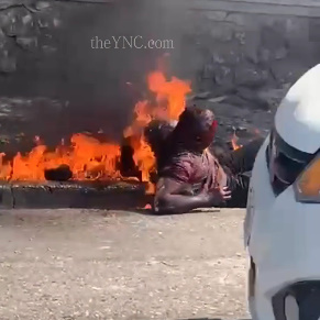 Bad Luck Burglar Burnt Alive in Haiti
