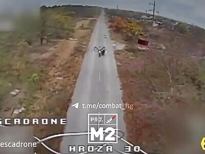 Russian Invaders Steal Motorcycle, Pay High Price