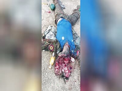 Government Soldier With His Brains Blown Out 