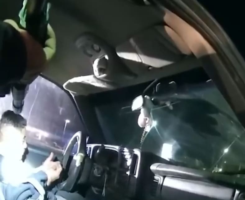 Armed Suspect Takes A Shotgun To The Face