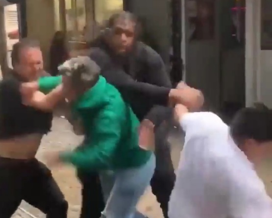 Restaurant Owner and his Friend Fight Drunk Customers.